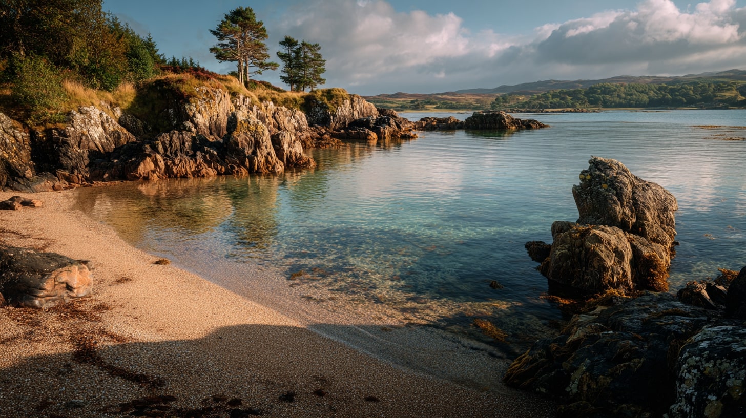 Petite baie abritée de Saint-Martin avec une eau calme et un paysage préservé.